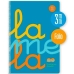 Notizbuch Lamela Fluorine Blue Din A4 80 Blatt 5 Stücke