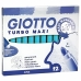 Flomasteru Komplekts Giotto Turbo Maxi Debesu zils (5 gb.)