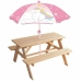 Miza za piknik Fun House    53 x 95 x 75 cm Umbrelă de soare Samorog