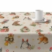 Stain-proof resined tablecloth Belum Christmas Multicolour 150 x 150 cm