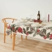 Fleckenabweisende geharzte Tischdecke Belum Christmas Flowers Weiß Braun Rot grün 150 x 150 cm