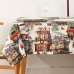 Fleckenabweisende geharzte Tischdecke Belum Christmas City Bunt 300 x 150 cm