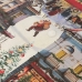 Fleckenabweisende geharzte Tischdecke Belum Christmas City Bunt 300 x 150 cm