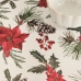 Mantel resinado antimanchas Belum Christmas Flowers Rojo Verde Natural 150 x 150 cm