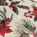 Hartsia hylkivä pöytäliina Belum Christmas Flowers Punainen Vihreä Luonnollinen 150 x 150 cm