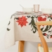 Stain-proof resined tablecloth Belum Christmas Symetric Red Green Linen 100 x 150 cm