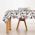 Stain-proof resined tablecloth Belum Laponia White Black Red Green 100 x 150 cm