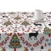 Stain-proof resined tablecloth Belum Merry Christmas Multicolour 150 x 150 cm