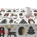 Stain-proof resined tablecloth Belum Merry Christmas Multicolour 100 x 150 cm