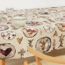 Fleckenabweisende geharzte Tischdecke Belum Wooden Christmas Bunt 150 x 150 cm