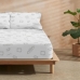 Sábana Bajera Ajustable Friends Multicolor Cama de 90