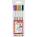 Conjunto de Canetas de Feltro Stabilo Pen 68 Brush Multicolor (10 Unidades)