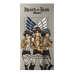 Pludmales dvielis Attack on Titan Daudzkrāsains 100 % poliesters 70 x 140 cm