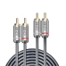 Кабел 3 x RCA към SCART LINDY 35345