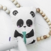 Almofada HappyFriday Moshi Moshi Multicolor Urso Panda 40 x 30 cm