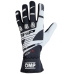Karting Gloves OMP KS-3 Hvid/Sort Sort/Hvid L