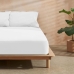 Fitted bottom sheet Decolores Liso White 90 x 200 cm Smooth