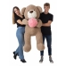 Bjørnebamse Jordbær 140 cm