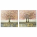 Maal DKD Home Decor Puu 80 x 3 x 80 cm Traditsiooniline (2 Ühikut)