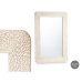 Wall mirror 36 White Brown Sheets 90 x 60 x 2 cm Rectangular