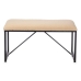 Banc Beige Métal Tissu 81 x 42 x 38 cm