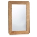 Wall mirror 44 Brown Stripes 90 x 60 x 2 cm Rectangular