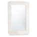 Specchio da parete 38 Bianco Marrone Righe 90 x 60 x 2 cm Rettangolare