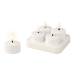 LED Candle Lumineo 485346 White Rechargeable Inside (4 Units)