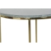 Conjunto de 2 mesas DKD Home Decor Verde Dourado 46 x 46 x 58 cm