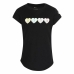 T-Shirt met Korte Mouwen voor kinderen Nike Sweet Hearts Zwart