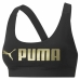 Stanik Sportowy Puma Czarny Złoty Wielokolorowy