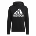 Pánská mikina s kapucí Adidas Essentials Fleece Big Logo Černý