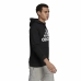 Felpa con Cappuccio Uomo Adidas Essentials Fleece Big Logo Nero