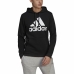 Hanorac cu Glugă Bărbați Adidas Essentials Fleece Big Logo Negru