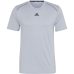Kortærmet T-shirt til Mænd Adidas Hiit Grå