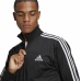 Sportinis kostiumas suaugusiems Adidas Essentials 3 Stripes Juoda Vyras
