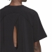 Sieviešu Krekls ar Īsām Piedurknēm Adidas Aeroready Wrap-Back Melns