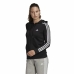 Felpa con Cappuccio Donna Adidas Essentials French Terry Nero