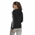Női kapucnis pulóver Adidas Essentials French Terry Fekete