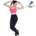 Sport leggins til kvinder Happy Dance 2387-GS13 Lige ben Sort