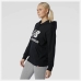 Sieviešu Sporta Krekls ar Kapuci New Balance Essentials Stacked Logo Melns