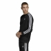 Herensweater zonder Capuchon Adidas 3 stripes Zwart