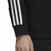 Herensweater zonder Capuchon Adidas 3 stripes Zwart