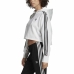 Női kapucnis pulóver Adidas Cropped Fehér