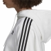 Női kapucnis pulóver Adidas Cropped Fehér