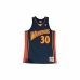 Basketbal T-shirt Mitchell & Ness  GS Warriors Stepahn Curry Donkerblauw