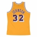 Basketbal T-shirt Mitchell & Ness LA Lakers Magic Jhonson Geel