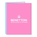 Ringbuch Benetton Spring Rosa Himmelsblau A4 26.5 x 33 x 4 cm