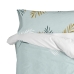 Taie d'oreiller HappyFriday Blanc Foliage Mint Multicouleur 45 x 110 cm