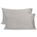 Funda de almohada HappyFriday BASIC Gris 50 x 75 cm (2 Unidades)